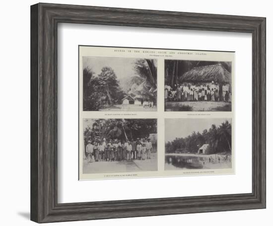 Scenes in the Keeling Cocos and Christmas Islands-null-Framed Giclee Print