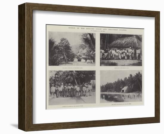 Scenes in the Keeling Cocos and Christmas Islands-null-Framed Giclee Print