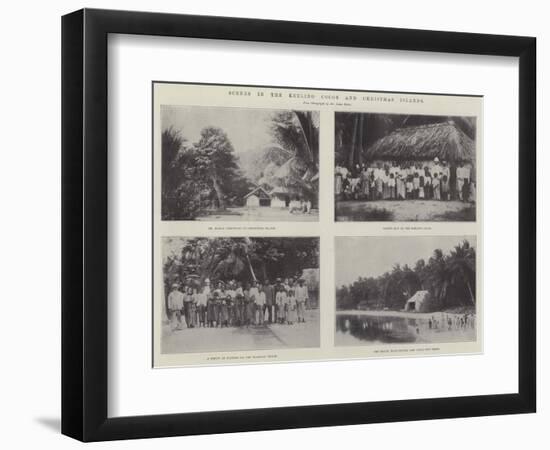 Scenes in the Keeling Cocos and Christmas Islands-null-Framed Giclee Print