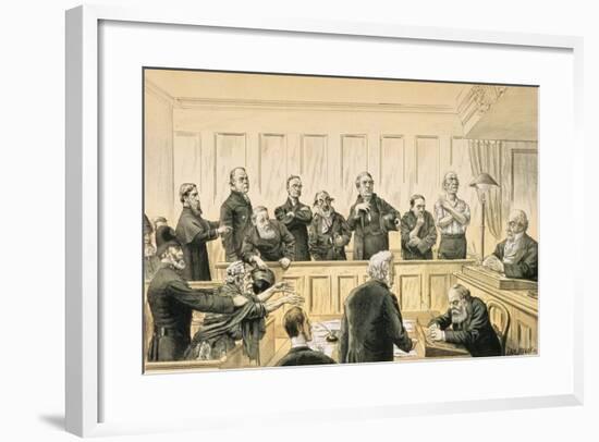 Scenes in the Liberal Union, No. 4 the Magistrate and the Refractory Casuals, from 'St. Stephen's…-Tom Merry-Framed Giclee Print