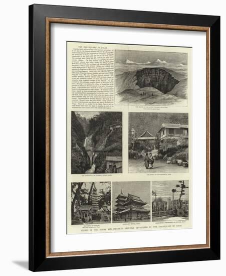 Scenes in the Towns and Districts Recently Devastated by the Earthquake in Japan-null-Framed Giclee Print