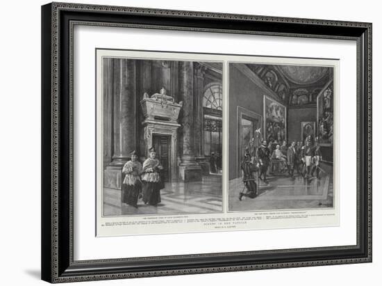 Scenes in the Vatican-null-Framed Giclee Print