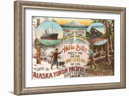 Scenes of 1909 Exposition, Seattle, Washington-null-Framed Art Print