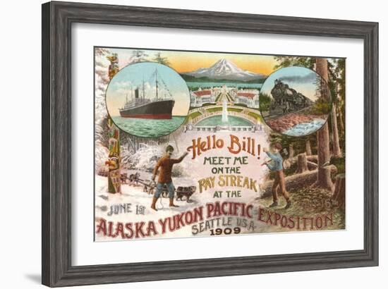 Scenes of 1909 Exposition, Seattle, Washington-null-Framed Art Print