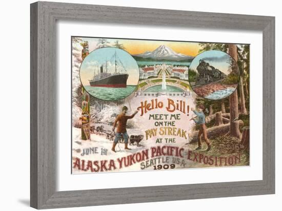 Scenes of 1909 Exposition, Seattle, Washington-null-Framed Art Print