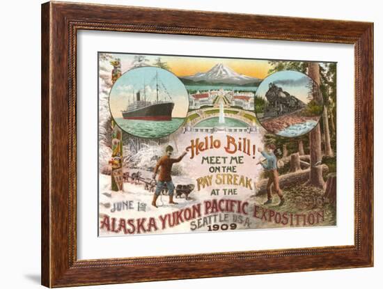 Scenes of 1909 Exposition, Seattle, Washington-null-Framed Art Print
