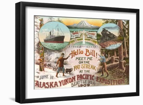 Scenes of 1909 Exposition, Seattle, Washington-null-Framed Art Print