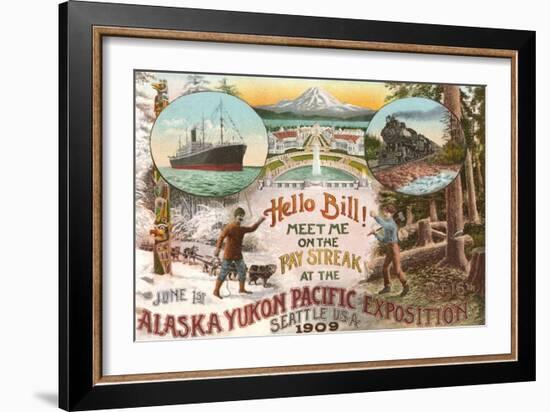 Scenes of 1909 Exposition, Seattle, Washington-null-Framed Art Print