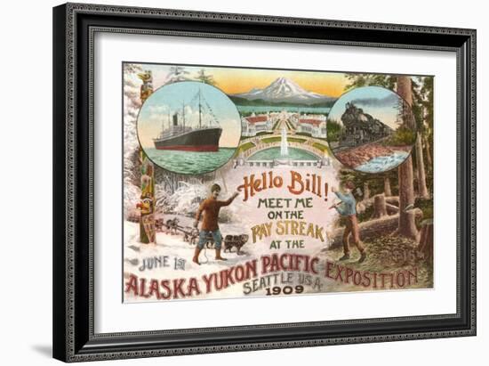 Scenes of 1909 Exposition, Seattle, Washington-null-Framed Art Print