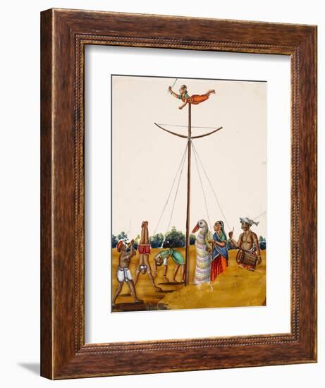 Scenes of Acrobatics During a Festival, from Thanjavur, India-null-Framed Giclee Print