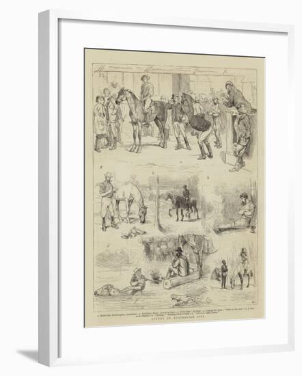 Scenes of Australian Life-Alfred Chantrey Corbould-Framed Giclee Print