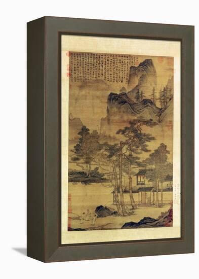 Scenes of Hermits' Long Days in the Quiet Mountains-T'ang Yin-Framed Premier Image Canvas