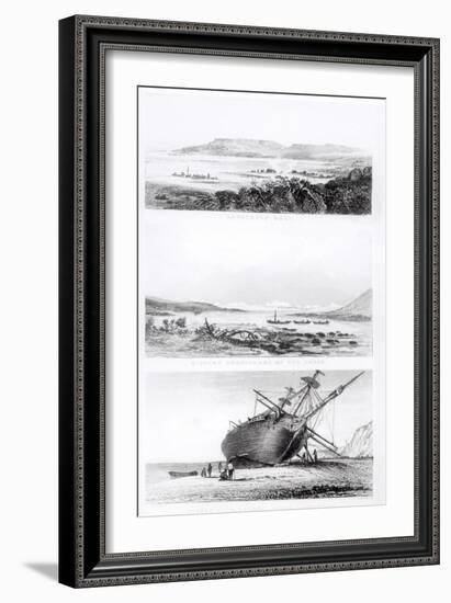 Scenes of the "Beagle" Being Repaired, on the Distant Cordillera of the Andes-Conrad Martens-Framed Giclee Print