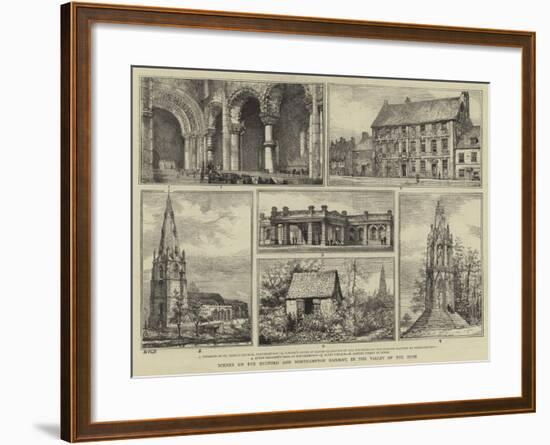 Scenes on the Bedford and Northampton Railway, in the Valley of the Ouse-Henry William Brewer-Framed Giclee Print