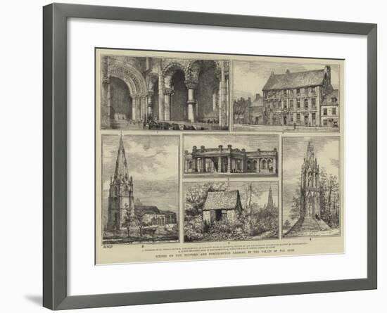 Scenes on the Bedford and Northampton Railway, in the Valley of the Ouse-Henry William Brewer-Framed Giclee Print