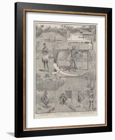 Scenes on the Congo, Africa-Charles Edwin Fripp-Framed Giclee Print