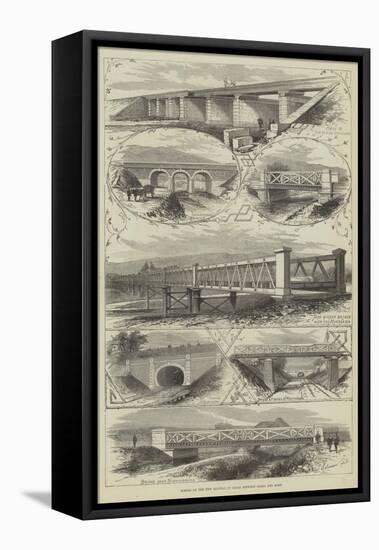 Scenes on the New Railway in Japan Between Osaka and Kobe-Thomas Sulman-Framed Premier Image Canvas