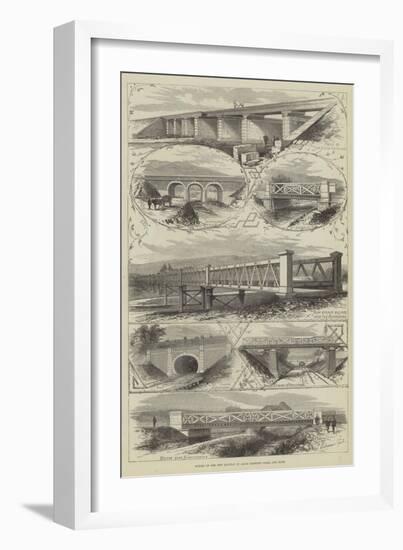 Scenes on the New Railway in Japan Between Osaka and Kobe-Thomas Sulman-Framed Giclee Print