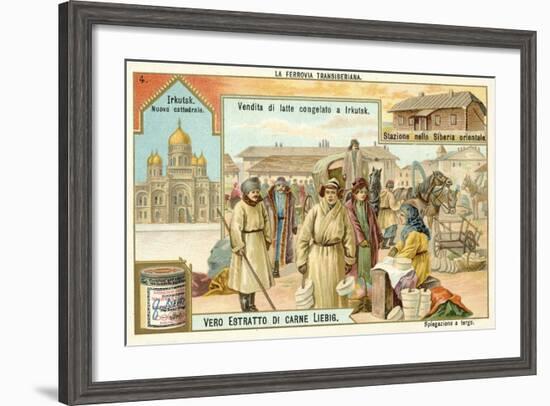 Scenes on the Trans-Siberian Railway--Framed Giclee Print