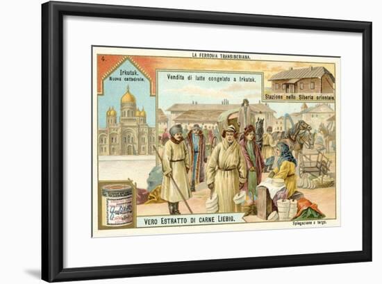 Scenes on the Trans-Siberian Railway-null-Framed Giclee Print