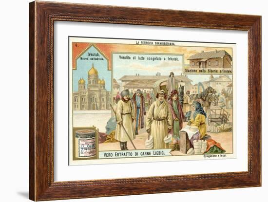 Scenes on the Trans-Siberian Railway-null-Framed Giclee Print