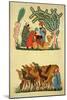 Scenes Taken from a Manuscript of the "Maqamat of Al-Hariri"-null-Mounted Giclee Print