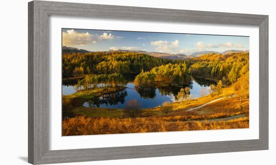 Scenic autumn landscape, Lake District, Cumbria, England, United Kingdom-Panoramic Images-Framed Photographic Print