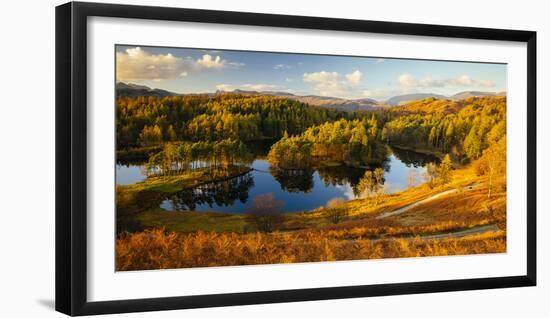 Scenic autumn landscape, Lake District, Cumbria, England, United Kingdom-Panoramic Images-Framed Photographic Print