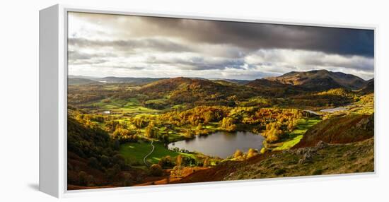 Scenic autumn landscape, Lake District, Cumbria, England, United Kingdom-Panoramic Images-Framed Premier Image Canvas