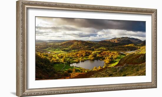 Scenic autumn landscape, Lake District, Cumbria, England, United Kingdom-Panoramic Images-Framed Photographic Print