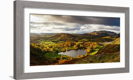 Scenic autumn landscape, Lake District, Cumbria, England, United Kingdom-Panoramic Images-Framed Photographic Print