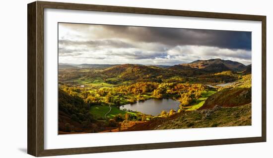 Scenic autumn landscape, Lake District, Cumbria, England, United Kingdom-Panoramic Images-Framed Photographic Print