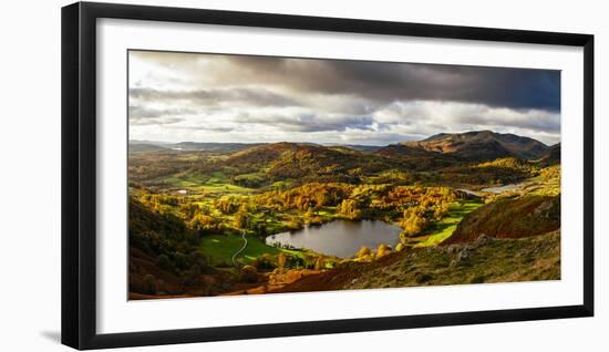 Scenic autumn landscape, Lake District, Cumbria, England, United Kingdom-Panoramic Images-Framed Photographic Print