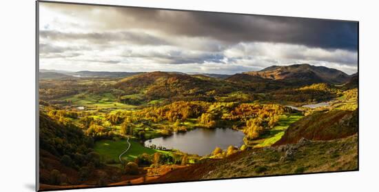 Scenic autumn landscape, Lake District, Cumbria, England, United Kingdom-Panoramic Images-Mounted Photographic Print