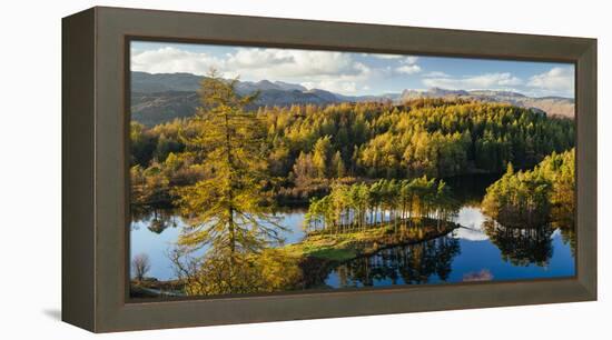 Scenic autumn landscape, Lake District, Cumbria, England, United Kingdom-Panoramic Images-Framed Premier Image Canvas