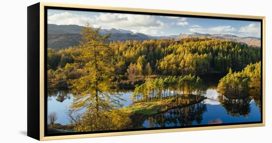 Scenic autumn landscape, Lake District, Cumbria, England, United Kingdom-Panoramic Images-Framed Premier Image Canvas