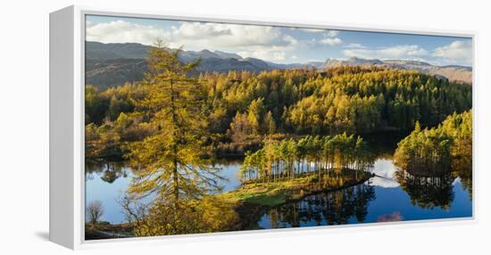 Scenic autumn landscape, Lake District, Cumbria, England, United Kingdom-Panoramic Images-Framed Premier Image Canvas