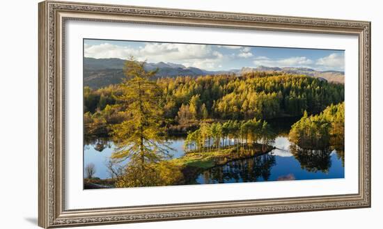 Scenic autumn landscape, Lake District, Cumbria, England, United Kingdom-Panoramic Images-Framed Photographic Print