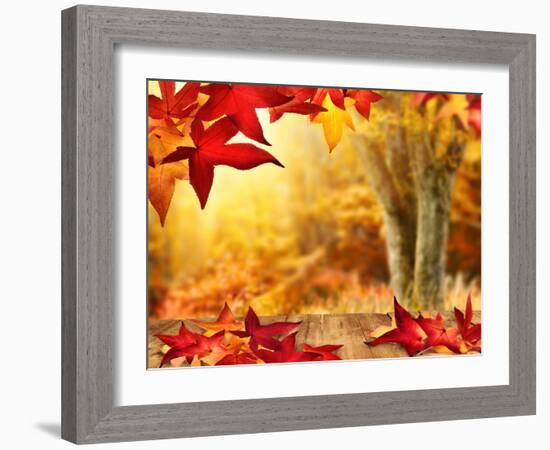 Scenic Autumnal View-Smileus-Framed Photographic Print