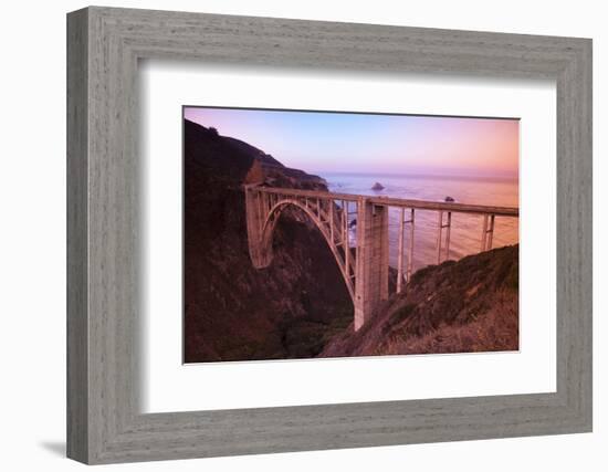 Scenic Bixby Bridge south of Carmel Highlands, California, USA-Stuart Westmorland-Framed Photographic Print