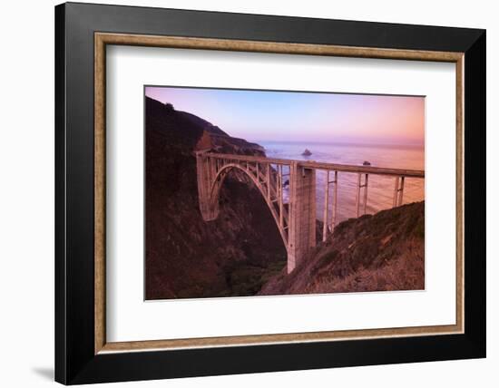 Scenic Bixby Bridge south of Carmel Highlands, California, USA-Stuart Westmorland-Framed Photographic Print