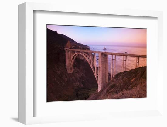 Scenic Bixby Bridge south of Carmel Highlands, California, USA-Stuart Westmorland-Framed Photographic Print