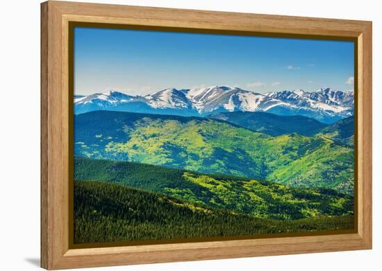 Scenic Colorado Mountains-duallogic-Framed Premier Image Canvas