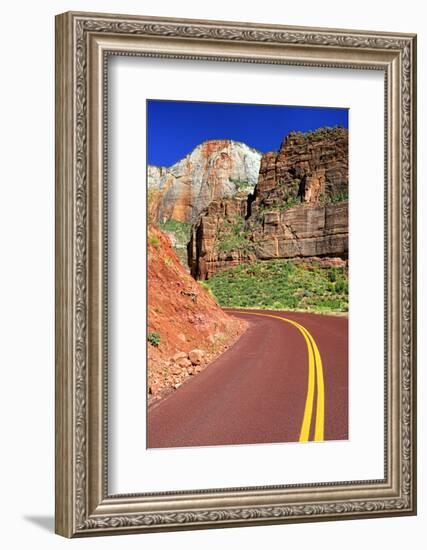 Scenic Drive - Zion National Park - Utah - United States-Philippe Hugonnard-Framed Photographic Print