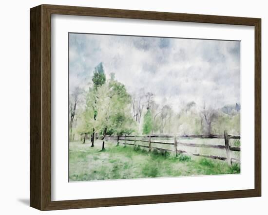 Scenic Fence-Kim Curinga-Framed Art Print