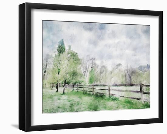 Scenic Fence-Kim Curinga-Framed Art Print