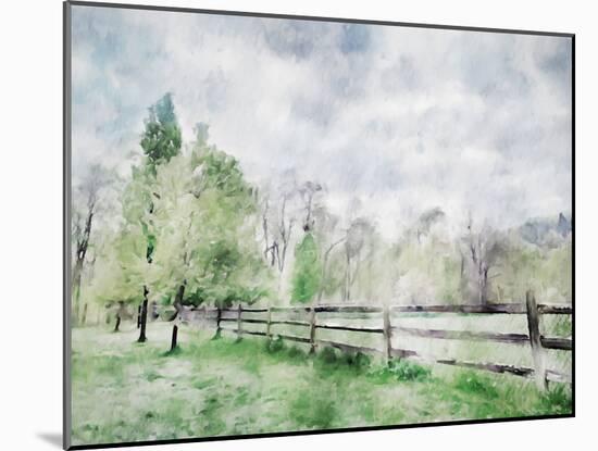 Scenic Fence-Kim Curinga-Mounted Art Print