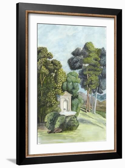 Scenic French Wallpaper I-Naomi McCavitt-Framed Art Print