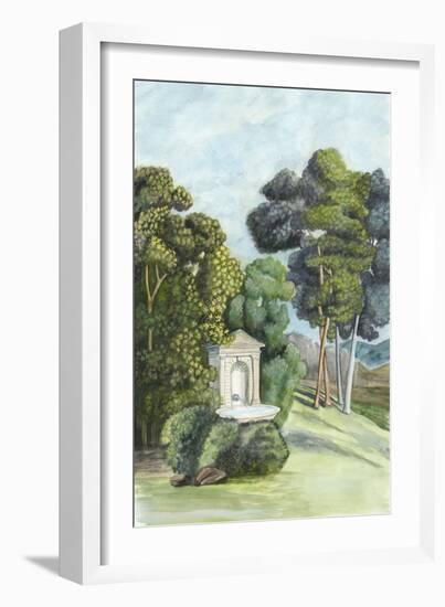 Scenic French Wallpaper I-Naomi McCavitt-Framed Art Print