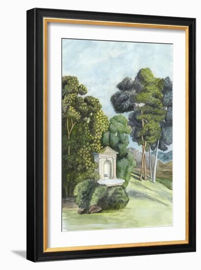 Scenic French Wallpaper I-Naomi McCavitt-Framed Art Print